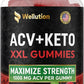 Keto  Gummies Apple Cider Vinegar - 1000mg -Formulated to Support Healthy Weight, Normal Energy Levels and Gut Health - Supports Digestion, Detox and Cleansing - Beetroot and Pomegranate